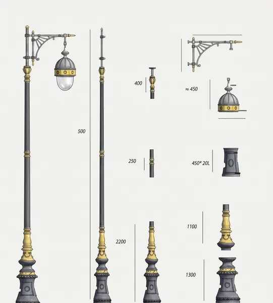Decorative pole design 16