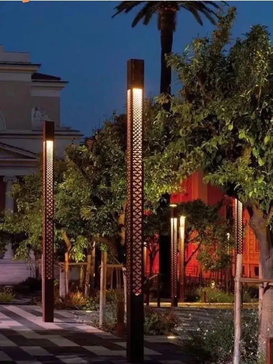 Laser-Cut Lighting Poles